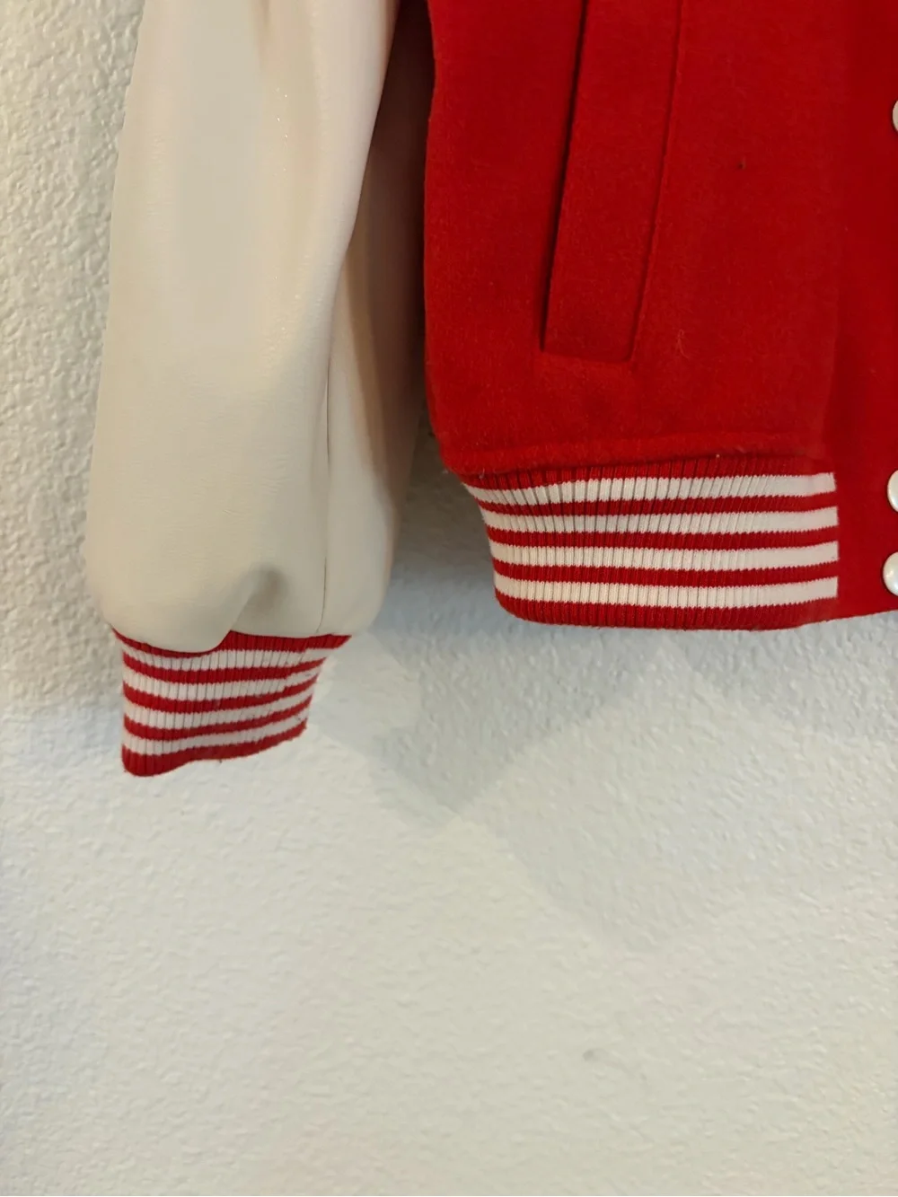 H&M Red NYC varsity jacket size 6/7 years